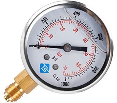 HARIPYER termometro Suite Barbecue Numero termometro Prova Pressione Acqua manometro Vuoto Domestico manometro Acqua Barbecue manometro Acqua per la casa Manometro Gas