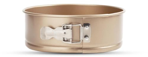 Good Dee's Circle Springform Cake Pan 8.5'' - Non Stick Ceramic Coating - Free From Chemicals - Perfect for Birthday Cakes, Tartes, & More - Cream