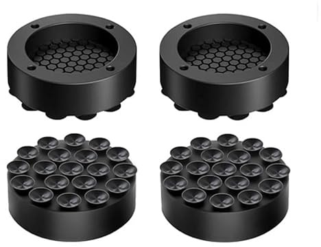 Lot de 4 pieds de machine à laver, tapis anti-vibrations, tapis de machine à laver, tapis de machine à laver, tapis antidérapant, amortisseur de vibrations pour machine à laver et sèche-linge
