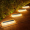 Lacasa Lampes Solaires Extérieures au Sol Lot de 4, Lumière Solaire LED Blanc Chaud Étanche IP68, Éclairage Jardin pour Chemins, Escaliers, Terrasse, Allée, Piscine