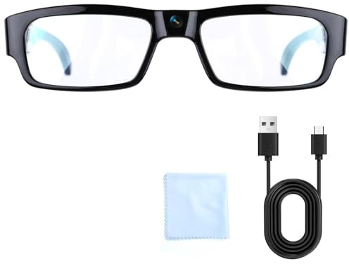 1080p HD Spy Camera Smart Video Recording Glasses-Outdoor Sport Glasses with Camera Wearable Eyeglass (without memory card)