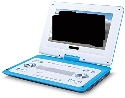 Bärbar DVD-spelare, HD Big Screen 14 tums video DVD-spelare Bärbar DVD-stödkort U Disk Game Move MP3-högtalarstöd Digital-TV-spelkonsoler(Blauw)