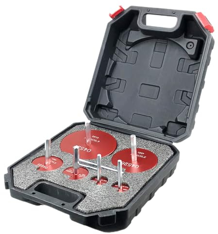 Escariador para Tubos de PVC, Herramientas de Fontanería para Cortar y Eliminar Rebarbas, Kit De 6 Piezas Con Escariador Para Tubos, Para Taller De Metalurgia Riego Automotriz Industrial Drenaje Y Con