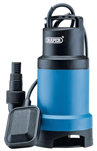 Draper 61621 Submersible Dirty Water Pump with Float Switch, 166L/min, 550W, Blue