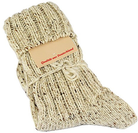 Harmony 100% Schaf-Wollsocken extra dick und warm Natursocken Made in Germany (DE/NL/SE/PL, Numerisch, 43, 46, Regular, Regular, Natur)