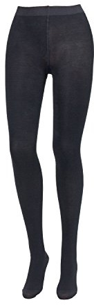 COMPRESSANA Microcotton - extra warme Stütz-Strumpfhose - mit hohem Baumwollanteil - mittlere Stützwirkung mit 14 mmHg Kompression (Stütz-Klasse 2) - Größe V - Farbe schwarz