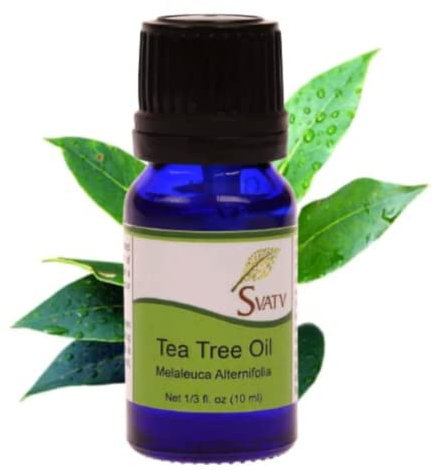 SVATV Tea Tree Essential Oil Therapeutic Grade Aromatherapy Oils Fragrance Oil for Diffuser Yoga Massage & DIY Personal Care 10 ml