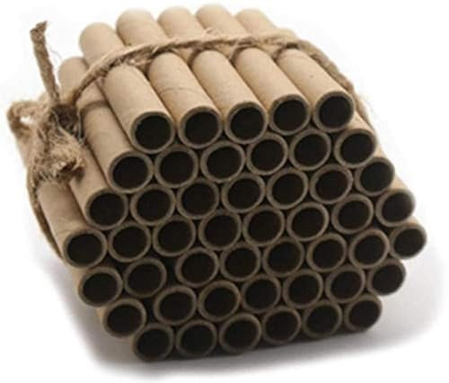 Super Idee 200er Set Pappröhrchen füllung 60mm Länge für Insektenhotel Insektenhaus Wildbienen Nisthilfe Wildbienenhotel Wildbienenhaus Bienenhotel Hummelhotel Hummelhaus Füllmaterial Bienenkasten