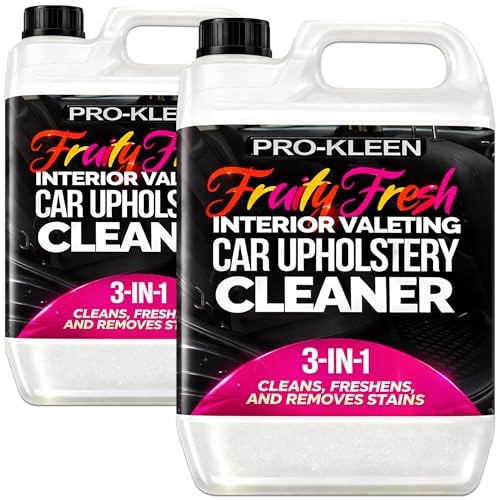 Pro-Kleen Interior Valeting Car Upholstery Carpet Cleaner Shampoo Removes Dirt, Grime and Stains Fruity Fresh Fragrance (10 Litres)
