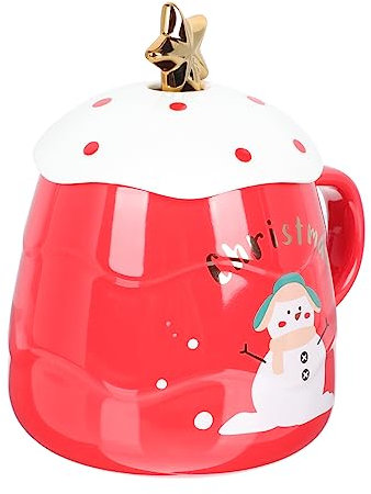 Alipis 1satz Weihnachtlicher Kaffeebecher Große Kapazität Tragbarer Milchbecher Kreatives Mit Niedlichem Weihnachtsmuster Für Tee Kaffee Milch Weihnachtsdesign