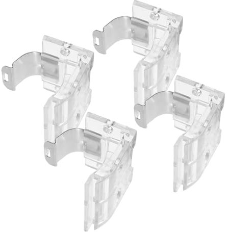 ORFOFE 4 Stück Kabellos Halterung Schatten Clip Blindhalter Ersatz Jalousie-halteklammern Fenster Positionierungshaken Für Jalousien Falten- Jalousiehalter Teile Metall Bali-insel Mini