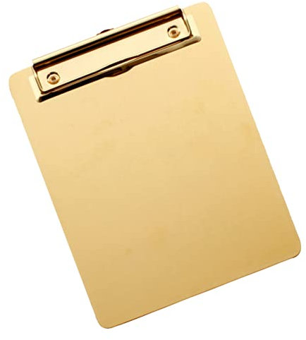 BCOATH Stainless Steel Klemmbrett Hochwertige Schreibunterlage Für Büro Schule Und Zuhause Ablage Für Praktisch Und Langlebig
