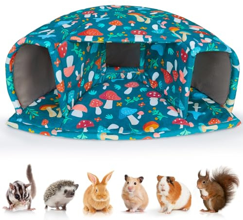 BeBeJoJo Guinea Pig Bed Small Animal Hideout House Warm Guinea Pig Tunnel Washable for Small Pet Hamster,Chinchilla,Bunny
