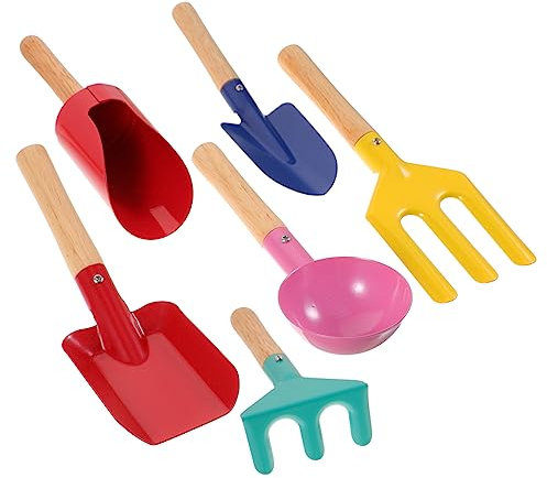 ibasenice 1 Ensemble D'Outils De Jardinage pour Enfants Pelle Outils pour Enfants Râteau De Jardinage Extérieur Plage s De