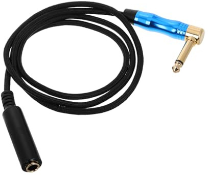NUOBESTY 1m Cavo Connettore Stereo Dritto Adattatore Audio Jack Femmina Cavo Jack Audio Angolo Retto