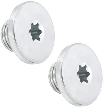 Briny River 2 Pezzi Vite Coppa Olio Motore 652477 96023264 Compatibile Con Vauxhall Compatibile Con Opel Con Guarnizione M14 X 1,5 Mm