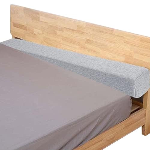 Cuscino per testiera letto, per letti singoli, matrimoniali, queen size, 140/180/200 cm, connettore per materasso grigio chiaro, estensione per ponte, dimensioni 150 x 5 x 20 cm