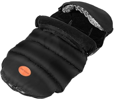 Lureon Fußsack Kinderwagen, Fußsack Buggy, Winterfußsack mit 5-Punkt-Gurtsystem, extrem warm und waschbar, für Babys und Kleinkinder, fusssack Kinderwagen Baby Winter