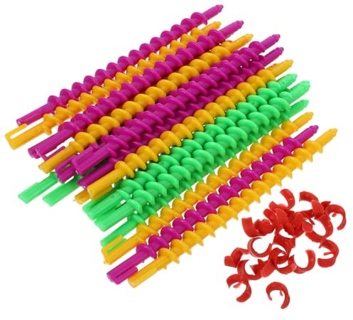 FOMIYES 20 pezzi Bastoncini Permanente Spirale Piccoli Permanente Flessibili Rulli Resistenti e Riutilizzabili per Corti Strumenti Arricciatura Pratici e Sicuri Colore Colore Casuale