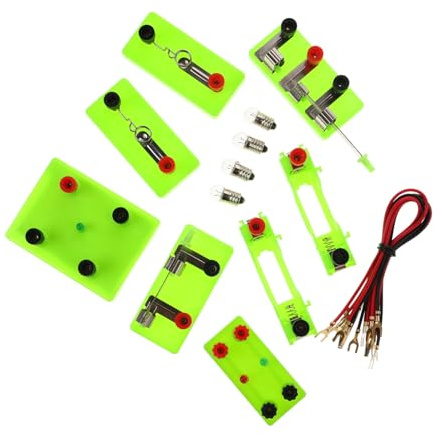 Kit D’expérimentation de Circuits Électriques Vert en Plastique et Métal | Cours de Sciences, Laboratoires Scolaires, Outil Éducatif Complet, Adapté Enseignants et Élèves