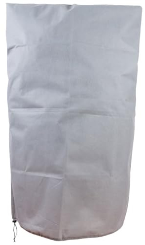 YARNOW Pflanzen Frostschutzhülle Vlies Pflanzenschutzbeutel 80X120cm Kältebeständig mit Verstellbarem Kordelzug für Obstbäume Kübelpflanzen Winterschutz