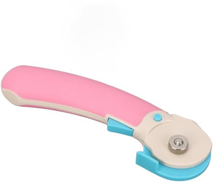 BONKZEBU Taglierina Rotativa Ergonomica per Quilting da 45 Mm per Pelle, Tessuto e Feltro, Taglierina Precisa per Lavoretti Creativi