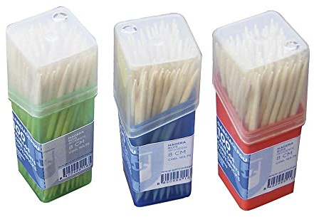 García de Pou 480 Unidades - 165.75 Cajitas de 100 Palillos Redondos, 8 cm, Natural