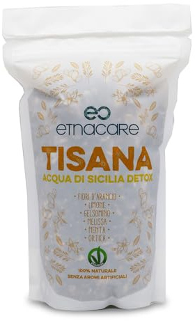 TISANA ACQUA DI SICILIA DETOX | disintossicante | Funzionalità digestiva | Regola il transito intestinale |drenante e dimagrante | Rilassante |