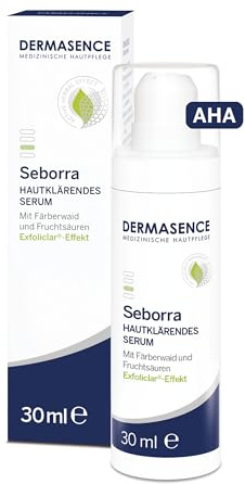 DERMASENCE Seborra Hautklärendes Serum, 30 ml | Klärendes Serum für unreine, zu Akne neigende Haut, mit Salicylsäure, Fruchtsäuren und Niacinamid, schnell einziehend
