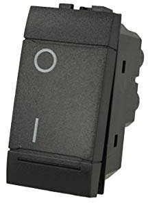 Interruttore Bipolare Compatibile Con Bticino Living Light (Nero)