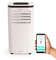CREATE/SILKAIR CONNECT PRO/Climatizador portátil 4 en 1 con bomba de calor blanco/WiFi, 9000 BTU, temporizador, modo sleep, incluye kit de extracción de aire, deshumifica hasta 24l, 1010W