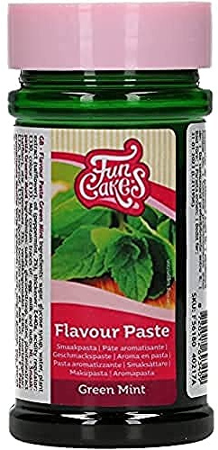 FunCakes Flavour Paste Geschmackspaste, Mint, 100 g | Lebensmittelaroma, guter Geschmack, Perfekt zum Dekorieren von Kuchen, Geeignet für Teig und Füllungen
