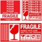 Warnetiketten Aufkleber Zerbrechlich Fragile 40 Stk 15 x 9 cm, 120 Stk 9 x 5 cm Paketaufkleber handle with care Red-Whit Versandaufkleber selbstklebend Fragile Aufkleber