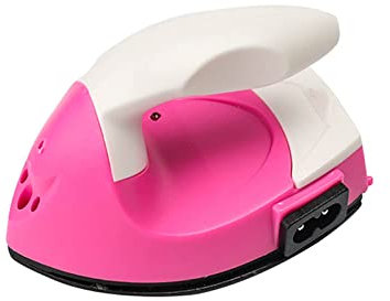 VALINK Mini plancha eléctrica, plancha de vapor para ropa de viaje, mini máquina de prensa de calor, plancha eléctrica con base de carga, accesorios para camisetas, ropa, zapatos, sombreros
