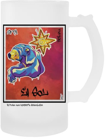 MAGITONE El Sol The Sun Glas-Bierbecher Mit Henkel