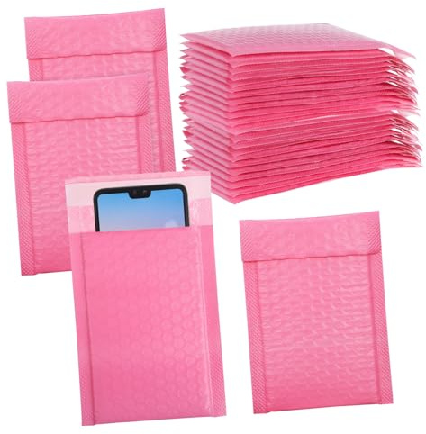 KICHOUSE 30stücke Selbstklebende Luftpolstertaschen Rosa Schutzumschläge Für Versand Und Kleine Artikel Für Kleine Unternehmen Und Online-shops