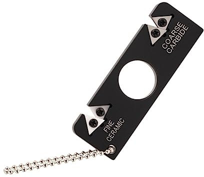 WATIIFUFU Affûteur de Couteaux Outil Pratique Cuisine et Affûtage Précis en Acier Tungstène Céramique Portable Design Compact, Facile à Utiliser