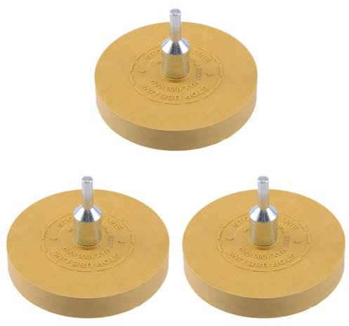 Sxmrmnx 3X Car Decal Remover Pneumatic Rubber Remover Wheel Film Glue Removal Eraser Scraper Plate Paint Cleaner Polishing Tool
