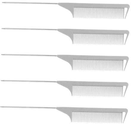 EPIGEIST 5pezzi Pettini Per Cotonare Pettine Topo in Pettine Per Styling Dei Strumenti Per Barbieri e Parrucchieri Pettini Per Separare i