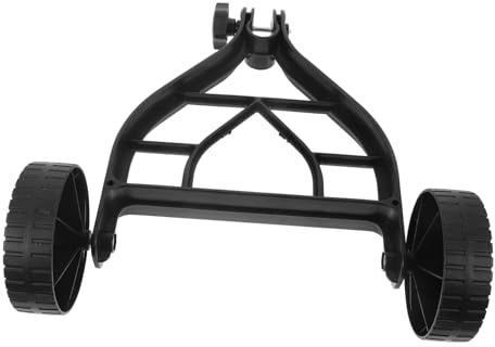 Kisangel Ruota di Supporto in Gomma per Decespugliatore e Tosaerba a Spinta, Accessorio in Acciaio Inox Resistente per Giardino e Uso Esterno, Installazione Facile e Trasporto Stabile