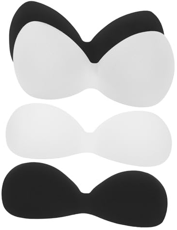 PACKOVE 4 Pezzi per Reggiseno Sportivo Inserti Rimovibili e Lavabili Confezione e Compatibili con Top Sportivi e Bikini per Look Sicuro e Confortevole