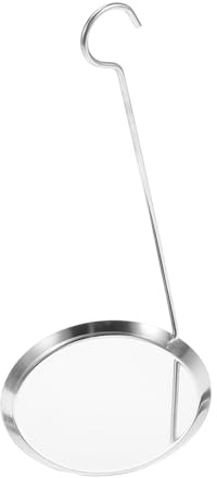 NOLITOY Fritter Scoop Deep Frying Ladle Non-Stick Oil Pier Mold Pancake Frying Spoon Kitchen Cooking Utensil and Home Use Large Size
