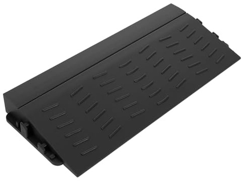 Kunststoff Schwellenrampe für Saugroboter 2–2, 5cm Schwarz | Türschwellen Aufsatz für Bad und Innenbereich, Kompatibel mit Roboterstaubsaugern, Stabile Ausführung