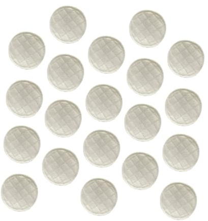 SOIMISS 20 Coppette Assorbilatte Lavabili in Cotone, Alta Assorbenza e Protezione Antiperdita per Allattamento Maternità Bianco, per Shower