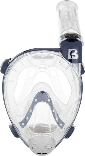 Cressi Vollgesichts Schnorchelmaske Prince Full Face Mask, für Erwachsene | Tauchmaske Erwachsene, Atmen durch Nase & Mund, großes Sichtfeld, anpassbares X-Band, Trockenschnorchel gegen Wassereintritt