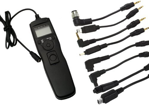 Fotga Intervallomètre Déclencheur à distance avec minuterie Remote Shutter Release Cord pour Canon EOS 450D 500D 550D 600D 650D 700D 1100D 1200D 60Da 60D 70D, Pentax K110D/K100D/Gx-1L/Cs205 Pentax *ist D/DS/DS2/DL/DL2/K10