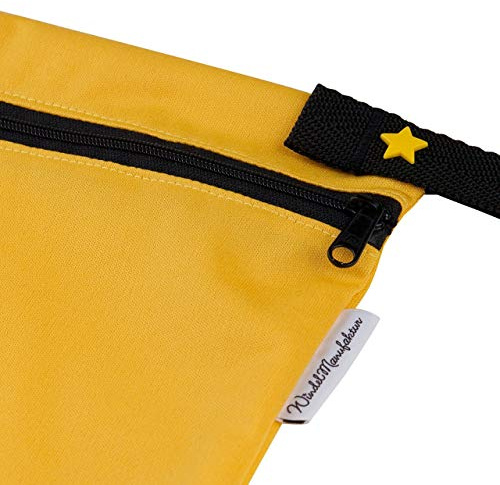 Windelmanufaktur Wetbag, atmungsaktive und wasserabweisende Nasstasche - Made in Germany (groß, Mango)