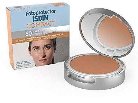 Schutzhülle Isdin Compact Bronce LSF 50 +, für hautfreundliche und empfindliche Haut