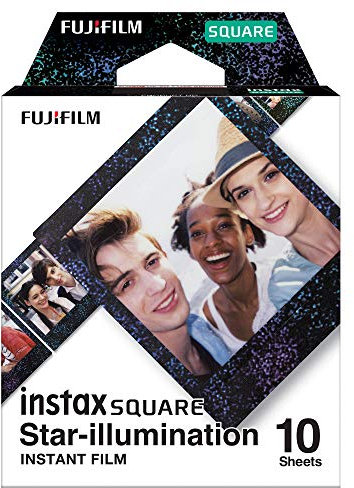 instax SQUARE instant film STAR ILLUMINATION border, 10 shot pack, suitbale for all instax SQUARE cameras and printers