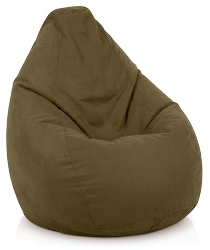 Green Bean© Pouf avec Dossier 60x60x90cm - Coussin de Siège Intérieur Remplissage 220L Doux et Lavable - Bean Bag Coussin de Sol Lounge Chair Hocker Chaise
